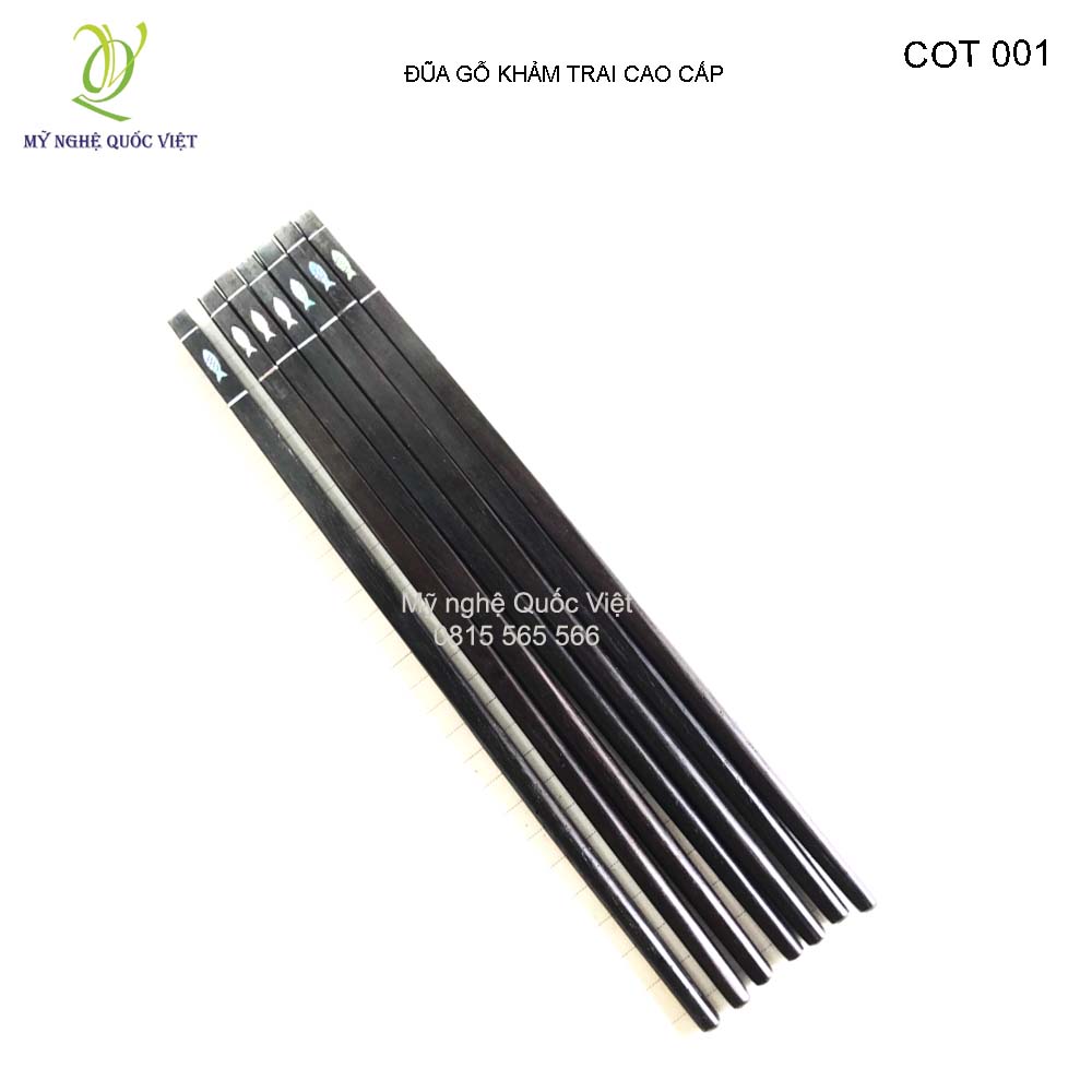 Đũa đầu Ốc Biển Chất Liệu Gỗ Trắc Cao Cấp Hàng Cực Hiếm Chất liệu (10 đôi/hộp)